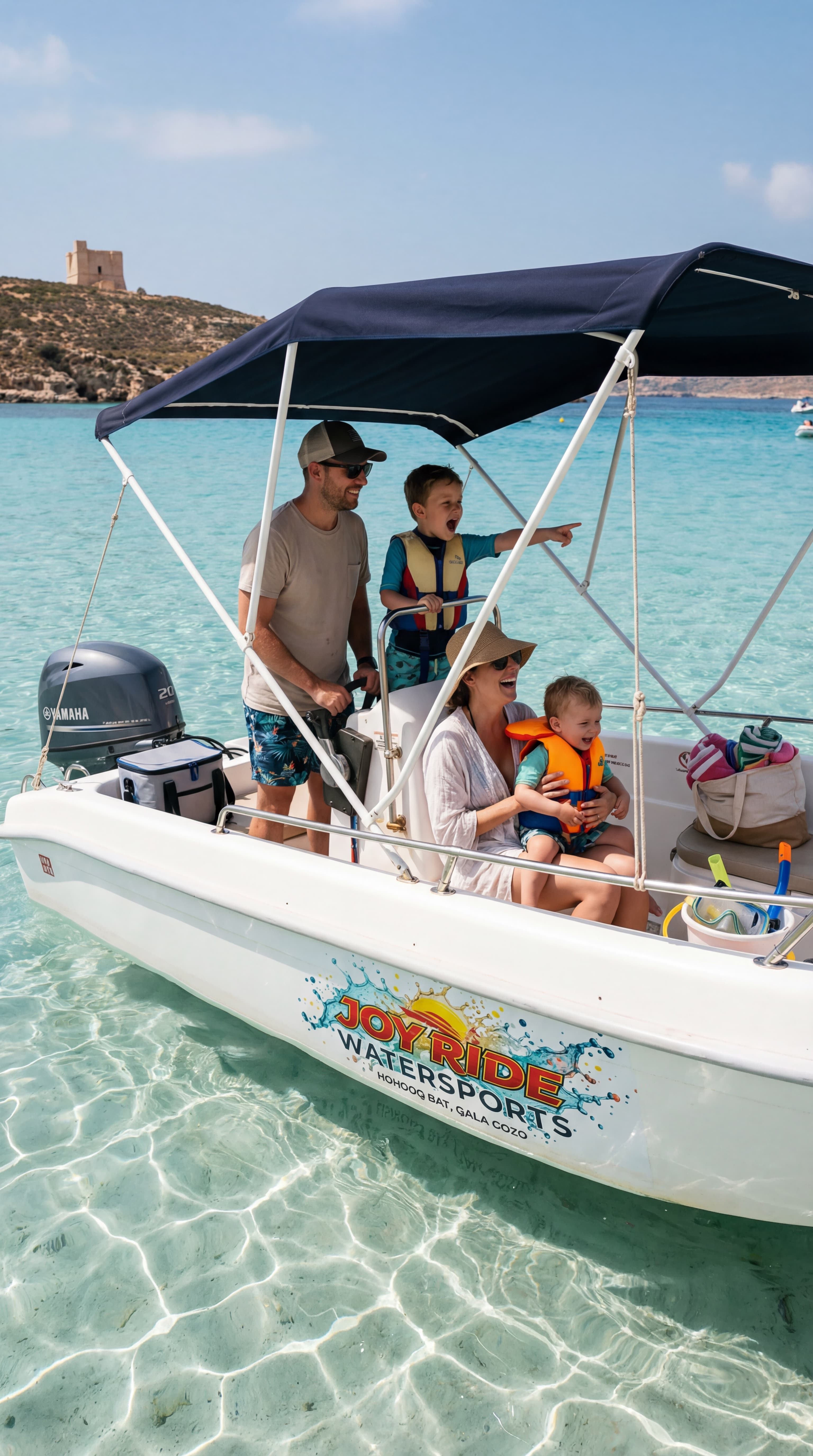 50hp 13ft self-drive boat